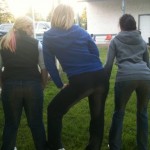 Dirty bums after horseback riding without saddles