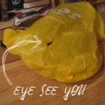 Permalink to Tiger in a Bag 'eye' see you -- cat in a plastic bag