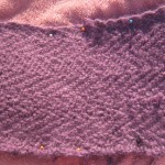 Herringbone Cowl FO - blocking in the sun