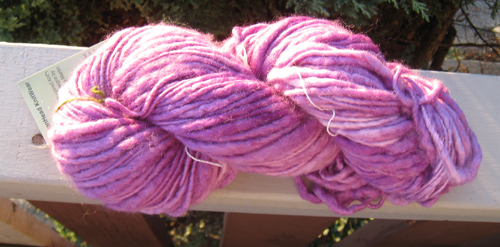 Hand dyed, hand spun by MelonHead Knitwear