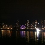 Permalink to Carol Ships Harbour Tour English Bay with festive lights in the willow tree